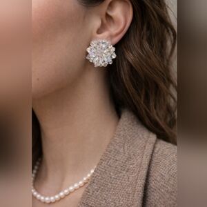 Vintage Costume Clip On Earrings